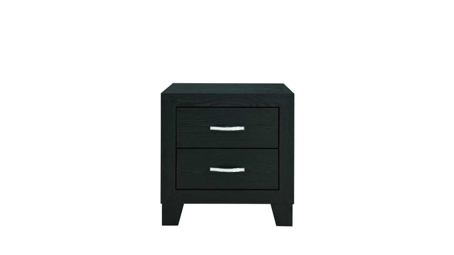 Reid Black LED Bedroom Collection