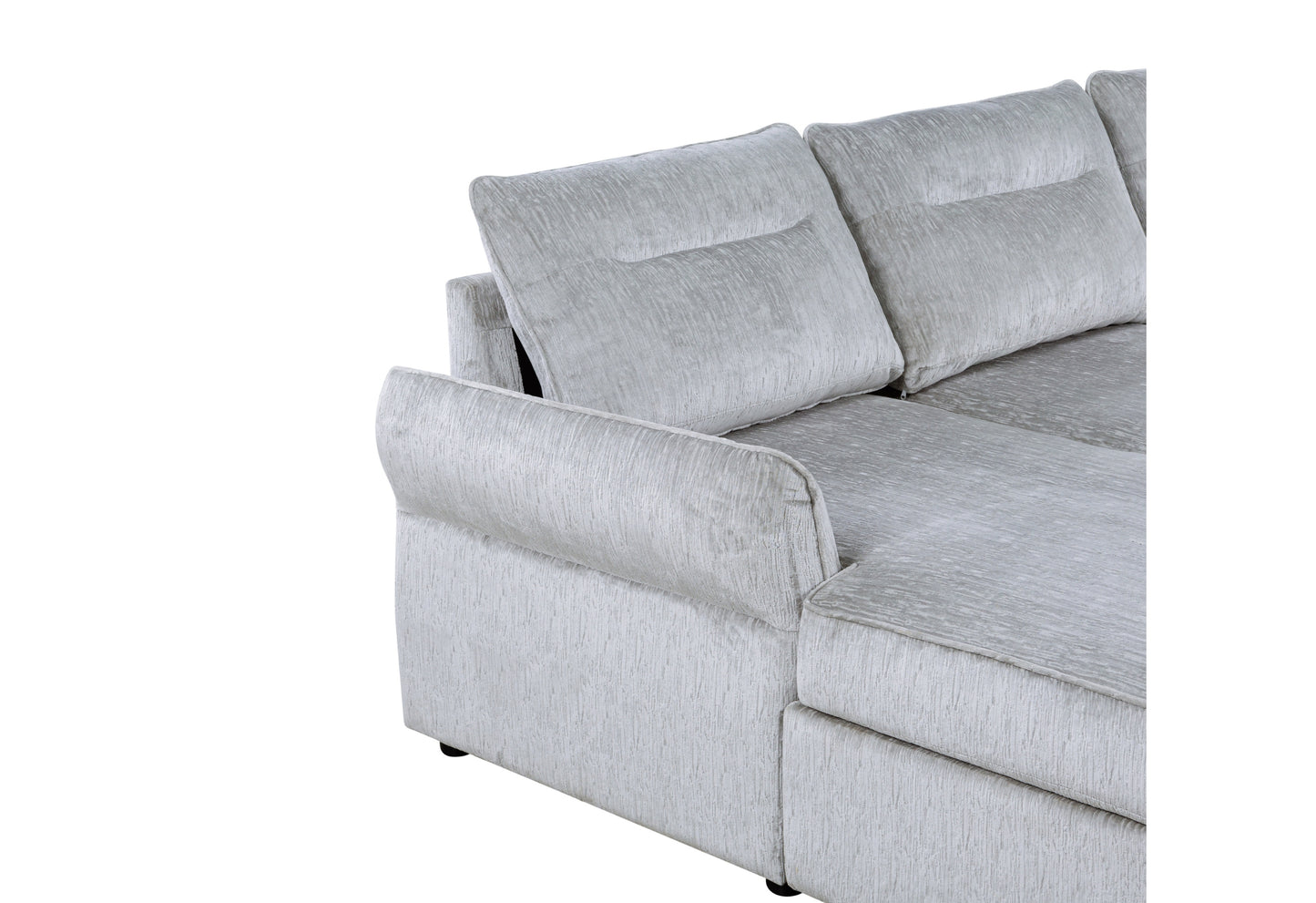 Grey Sleeper Sectional