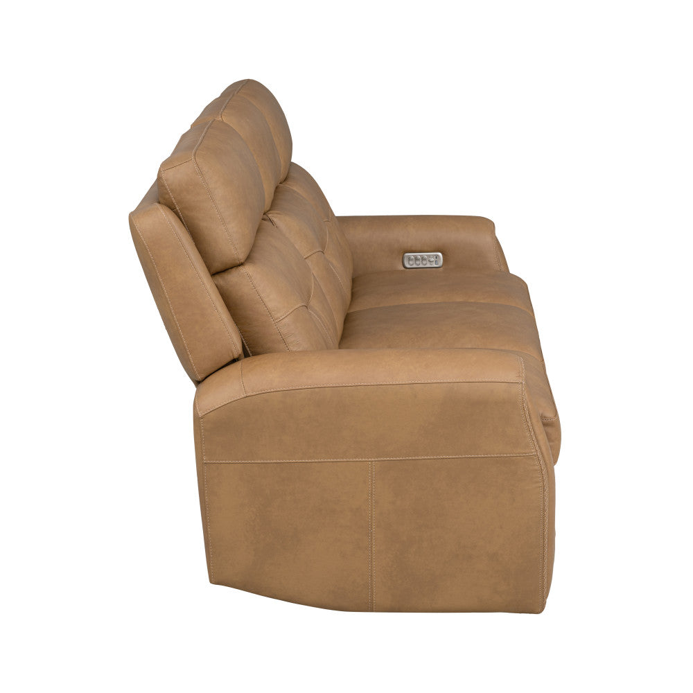 Felix Power Reclining Sofa with Power Headrest, Lumbar, Heat & Massage - Leather 408-72