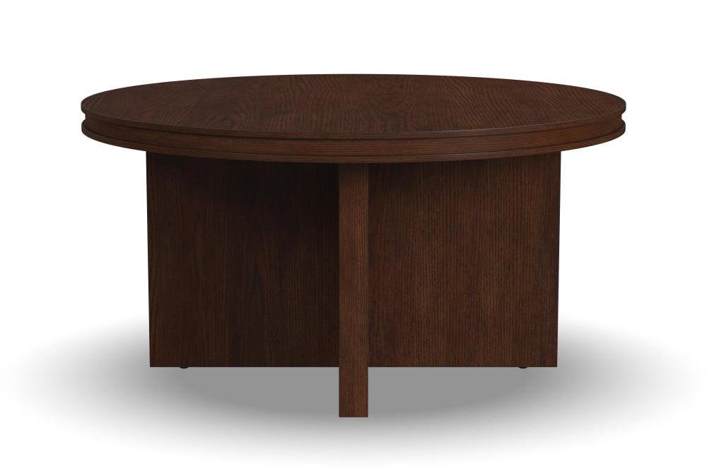 Waterfall Round Coffee Table - Brown - 5000007347