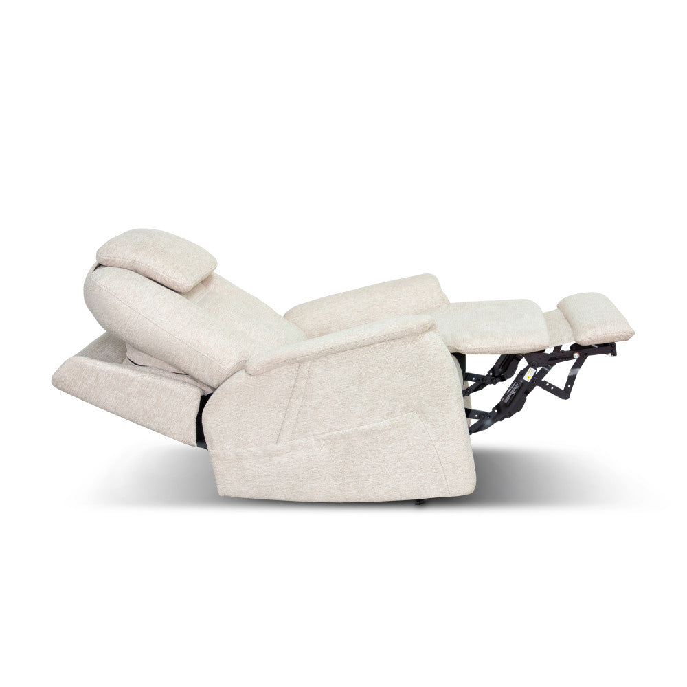 Zecliner Model 3+ Petite Power Sleep Chair with Power Headrest, Lumbar, Heat & Massage - Fabric 358-11