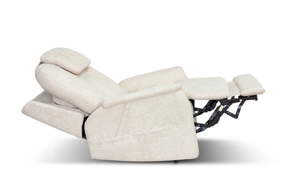 Zecliner Model 3+ Petite Power Sleep Chair with Power Headrest, Lumbar, Heat & Massage - Fabric 358-11