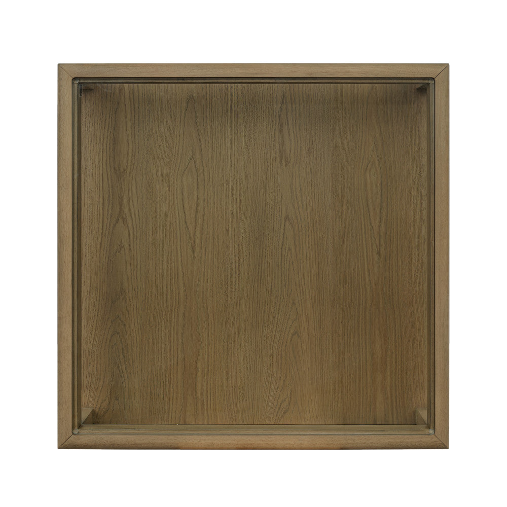 Reed Square Coffee Table with Casters - Default Title