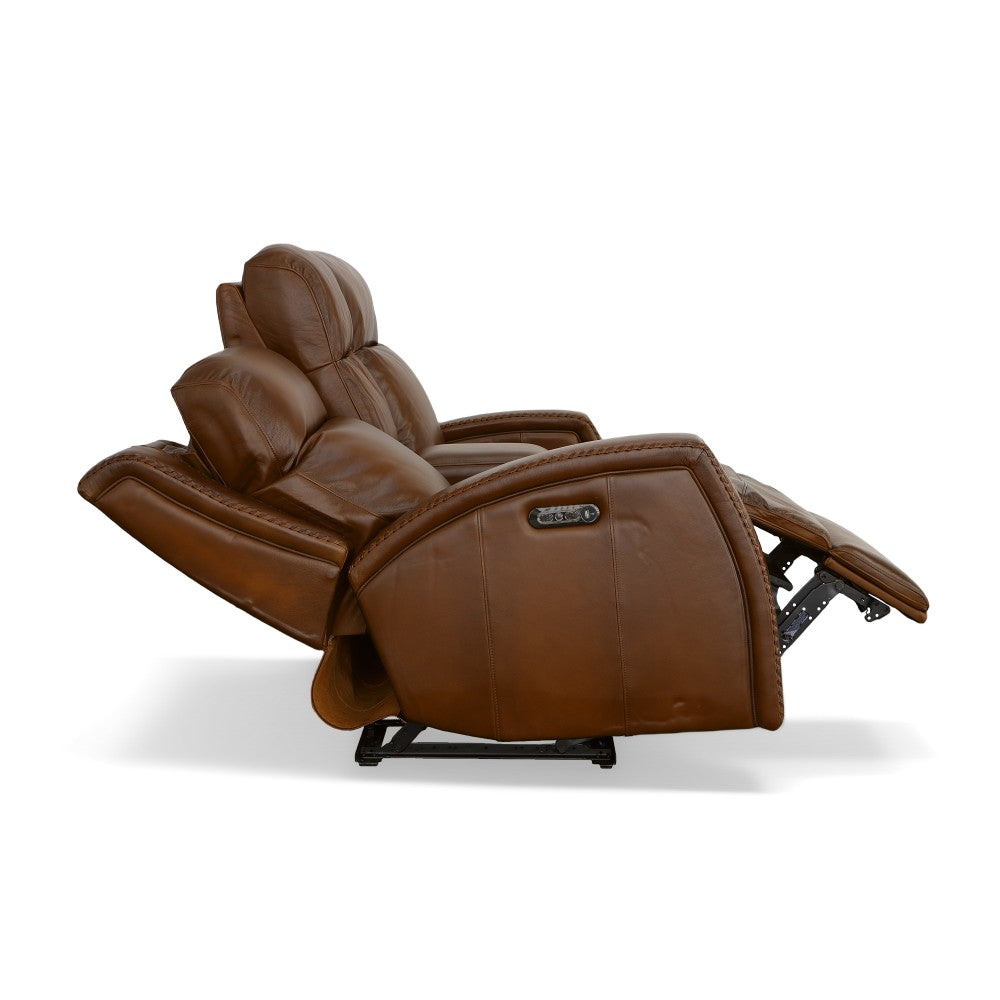 Mustang Power Loveseat with Console with Power Headrest - Default Title