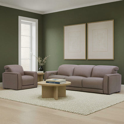 Sola Power Recliner with Power Headrest, Lumbar, Heat & Massage