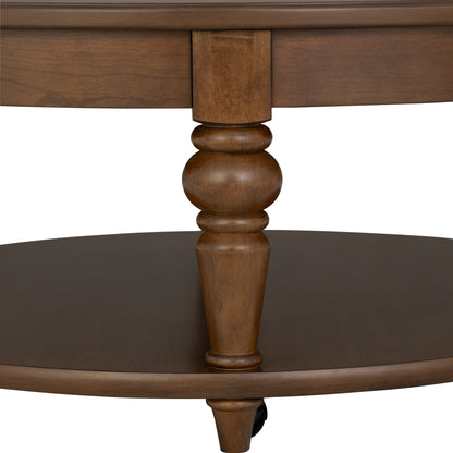 Bellevue Round Coffee Table with Casters - image 6