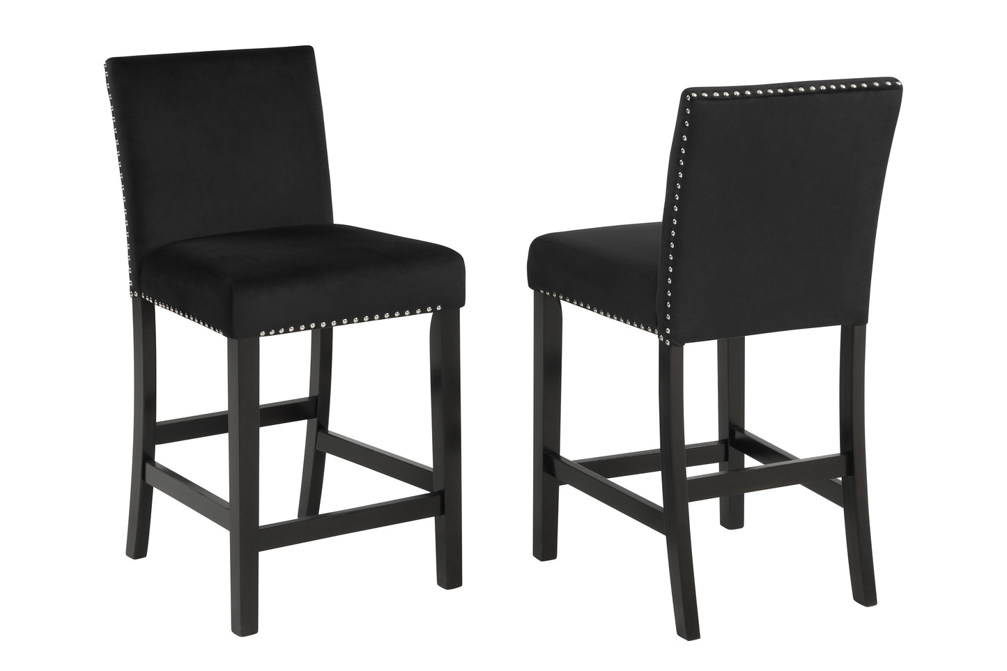 Black Velvet Lennon Counter Height Dining Collection