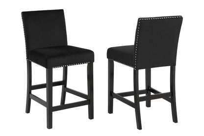 Black Velvet Lennon Counter Height Dining Collection
