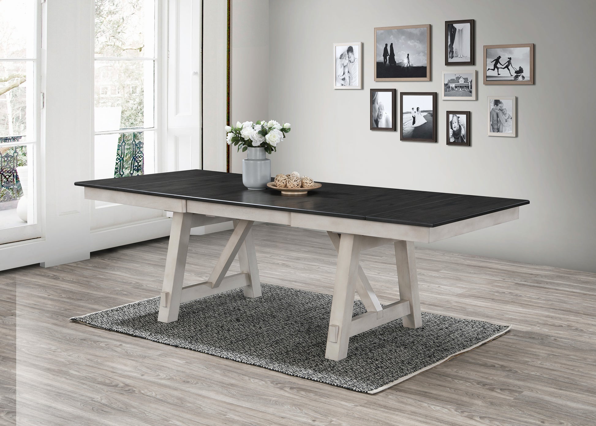 Maribelle Chalk Warm Grey Dining Collection
