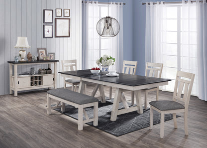 Maribelle Chalk Warm Grey Dining Collection
