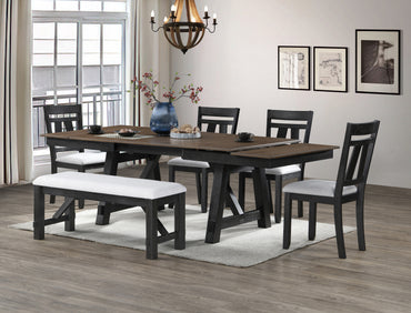 Maribelle Wheat Charcoal Dining Collection