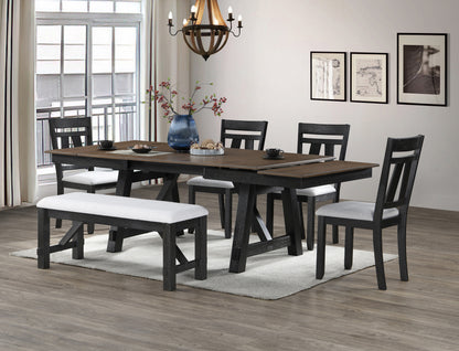 Maribelle Wheat Charcoal Dining Collection