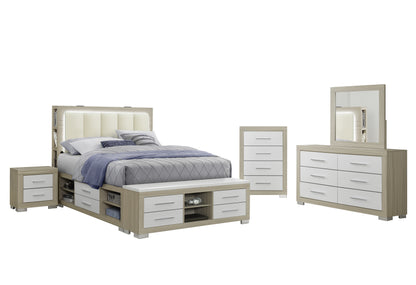Madison Natural & White Bedroom Collection