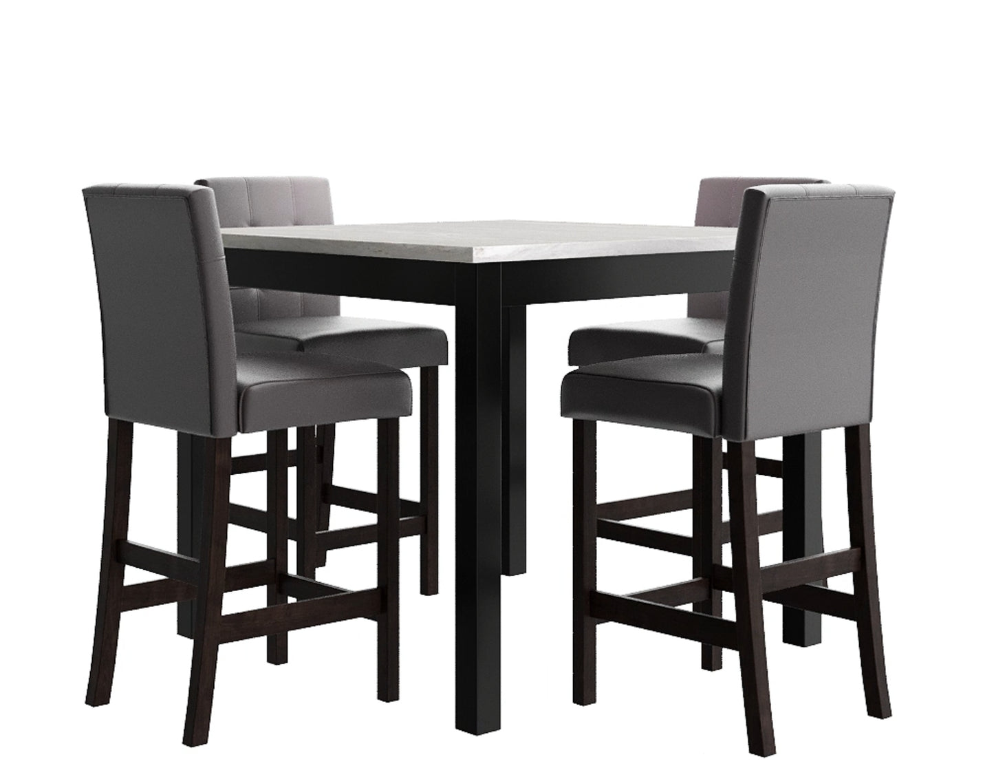 Grey Marble Bar Set