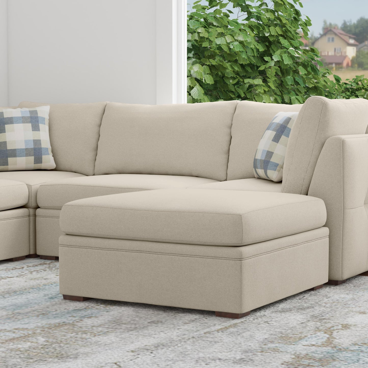 Evelyn Square Cocktail Ottoman