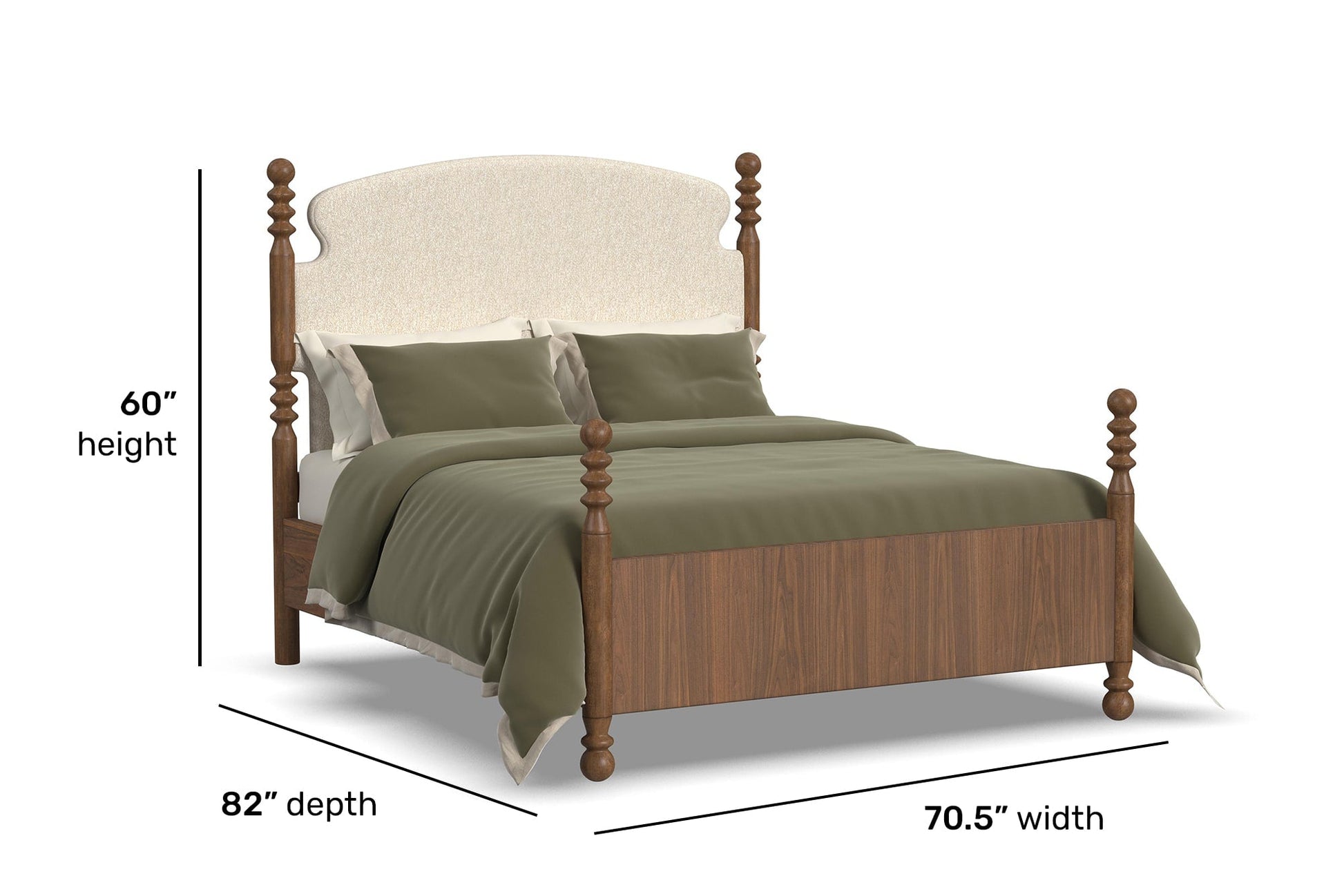 Azalea Queen Upholstered Bed - image 5