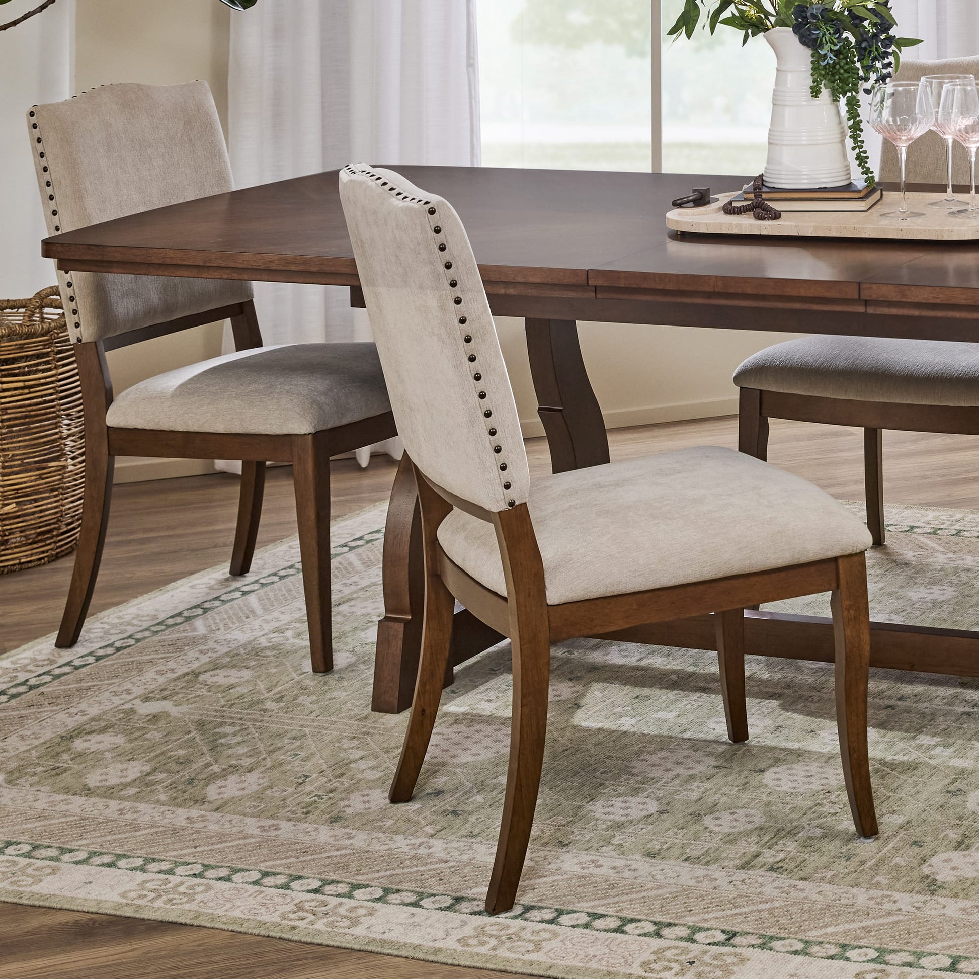 Bellevue Pair of Upholstered Dining Chairs - Standard