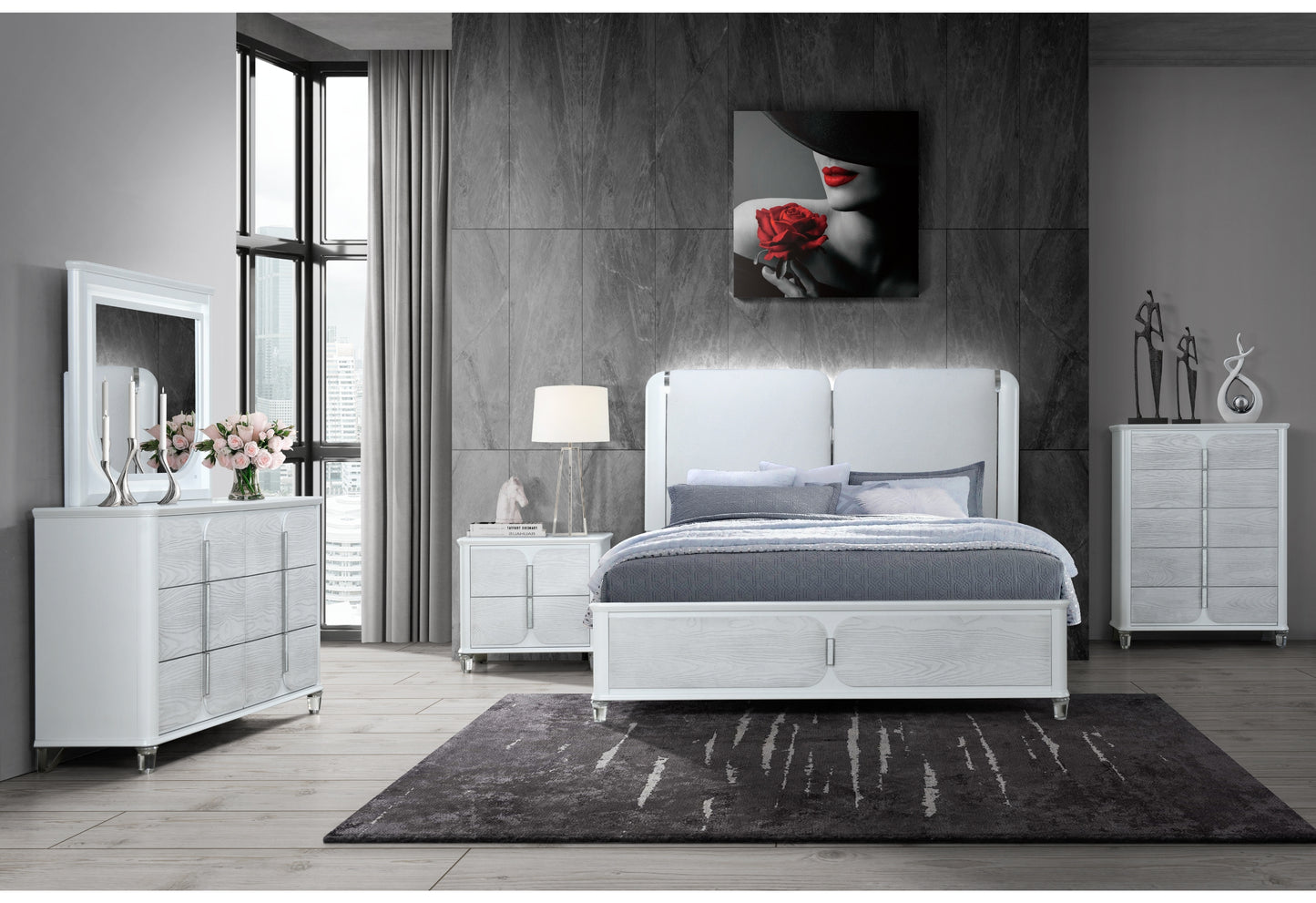 Apollo Grey Bedroom Collection