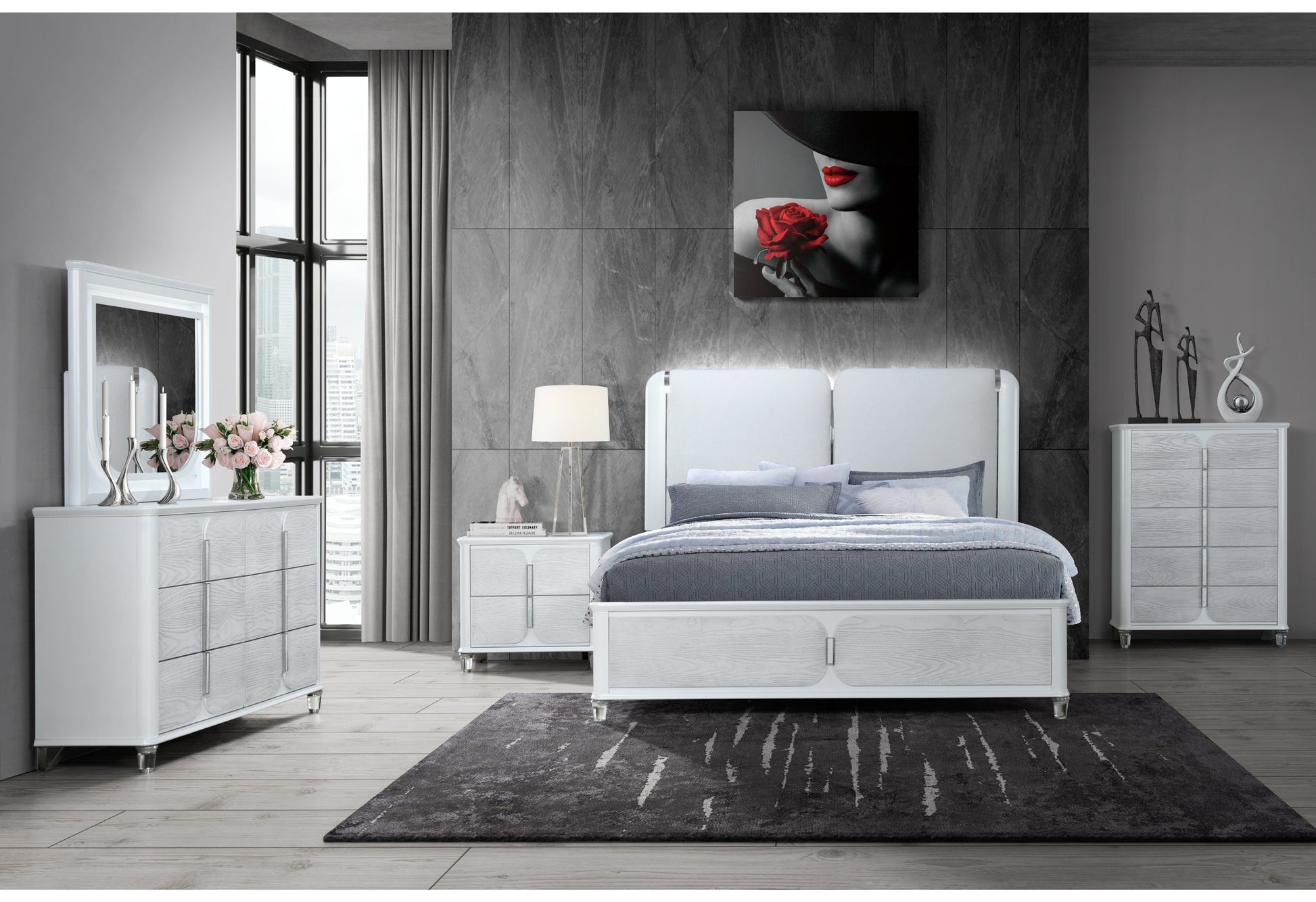 Apollo Grey Bedroom Collection