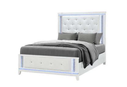 Alina White LED Bedroom Collection