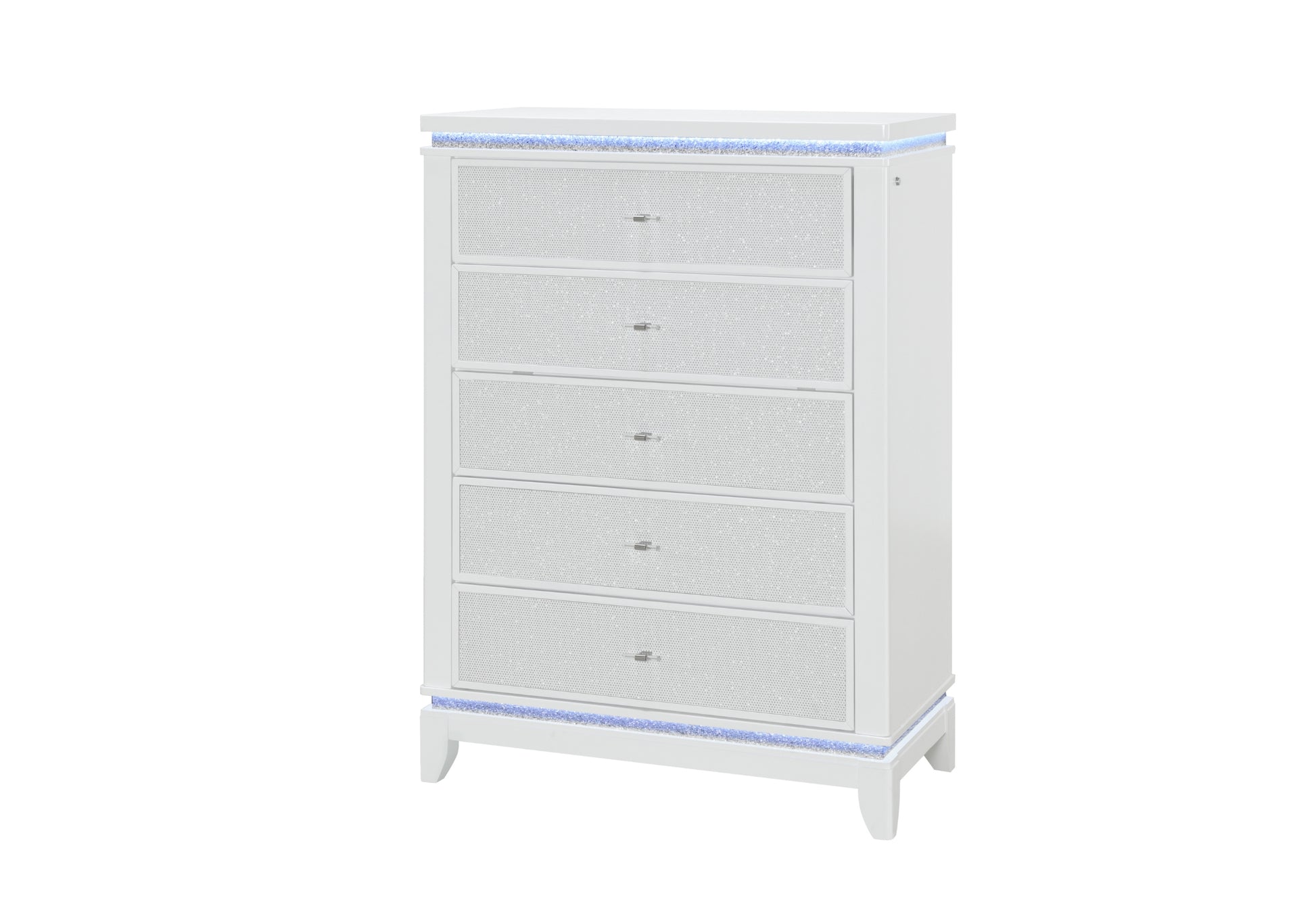 Alina White LED Bedroom Collection