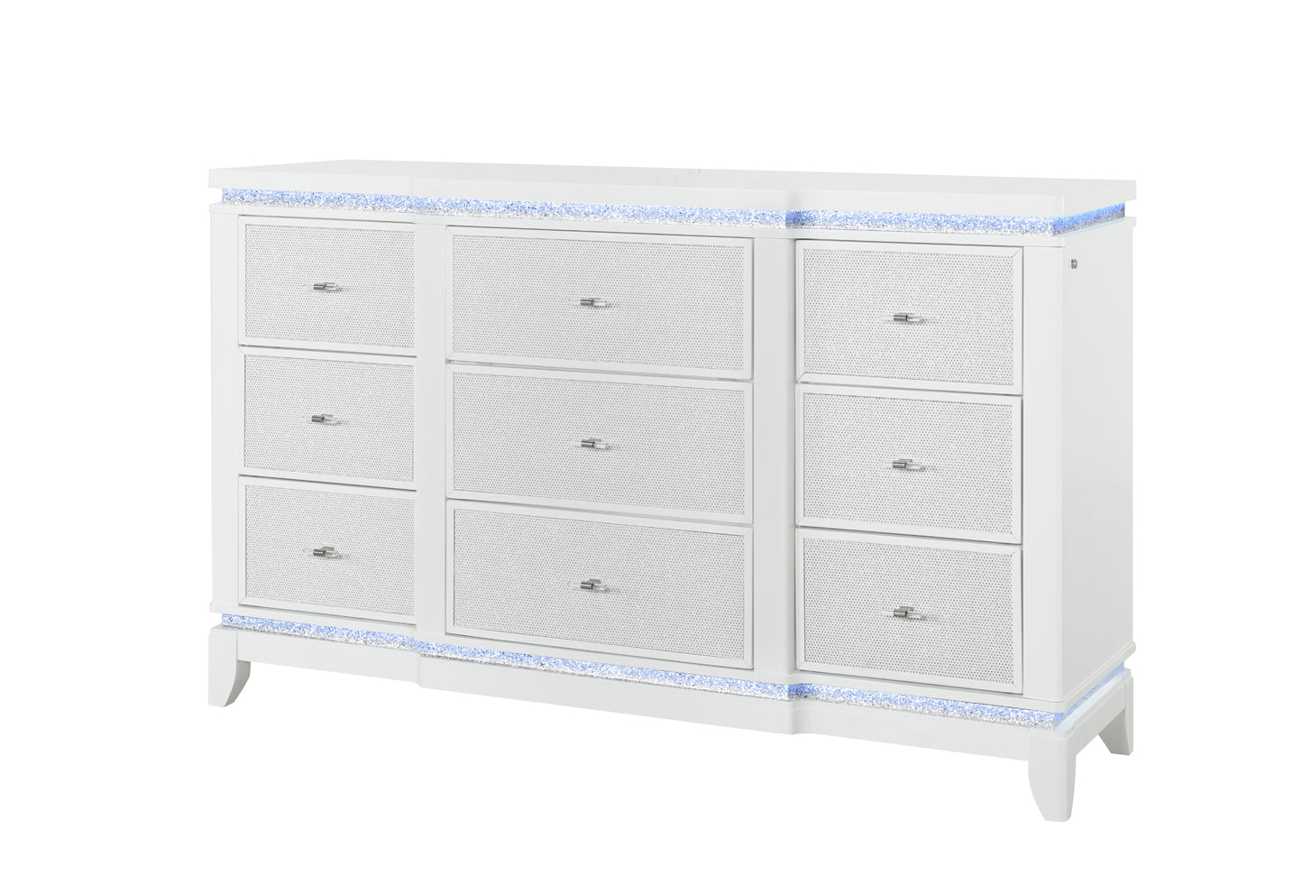 Alina White LED Bedroom Collection