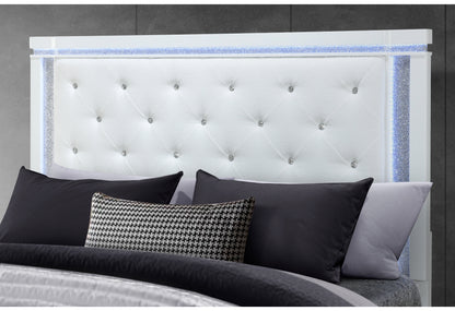 Alina White LED Bedroom Collection