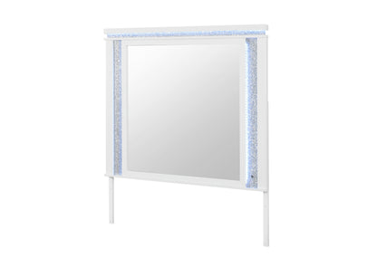 Alina White LED Bedroom Collection