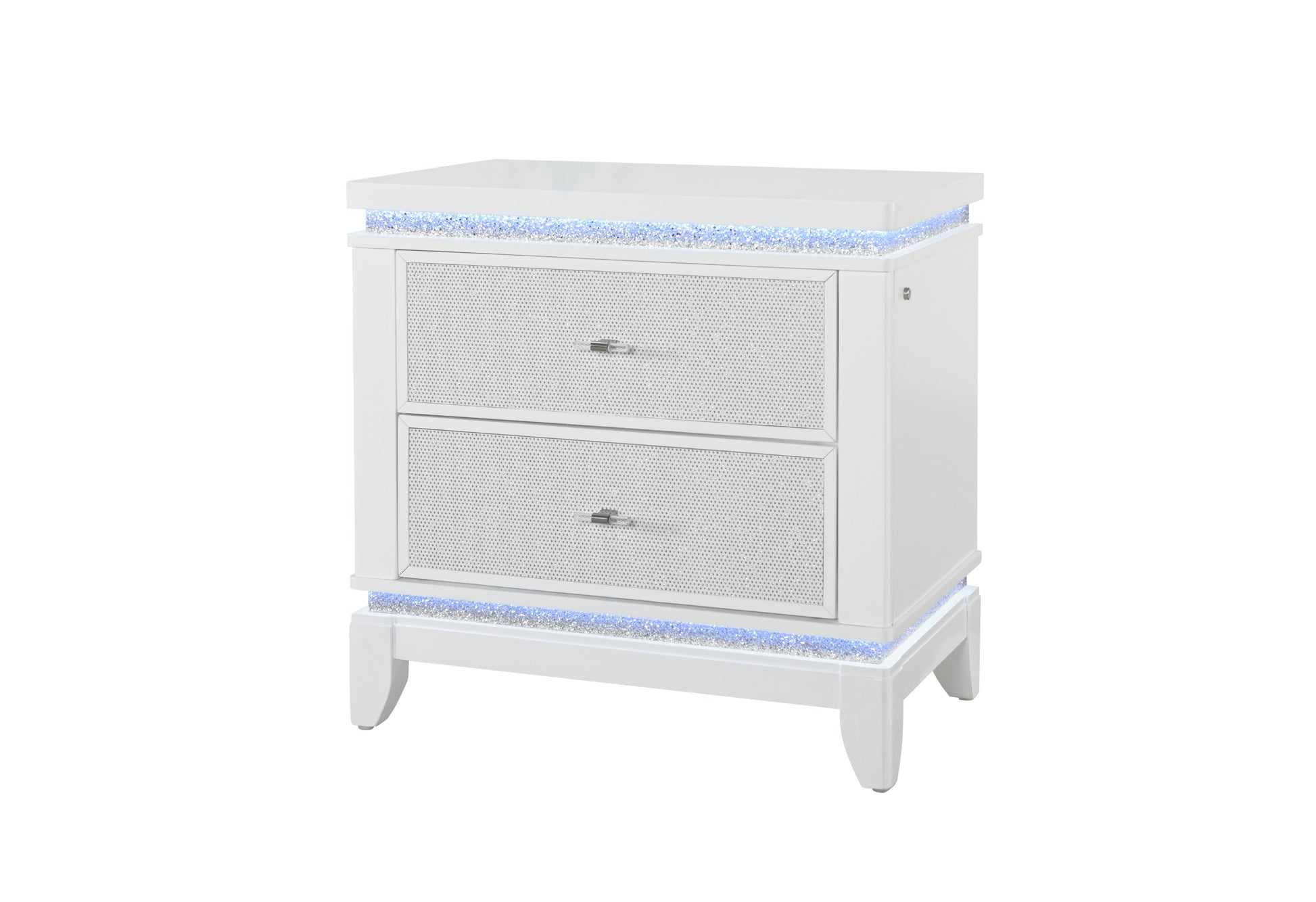 Alina White LED Bedroom Collection