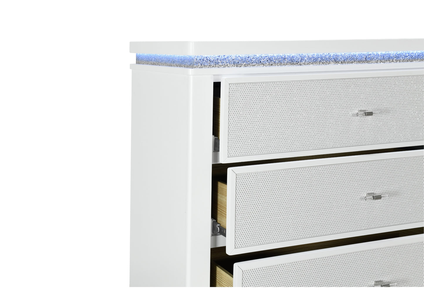 Alina White LED Bedroom Collection