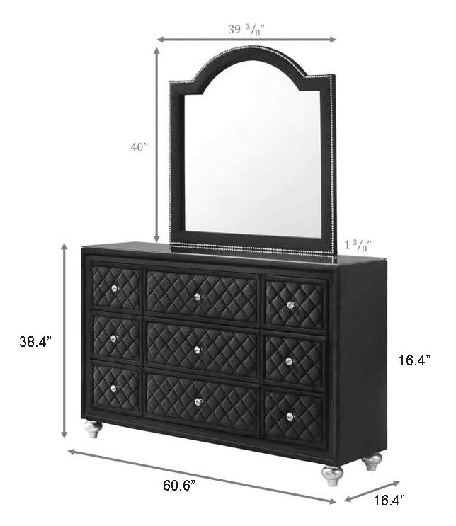 Cameo Black Bedroom Collection