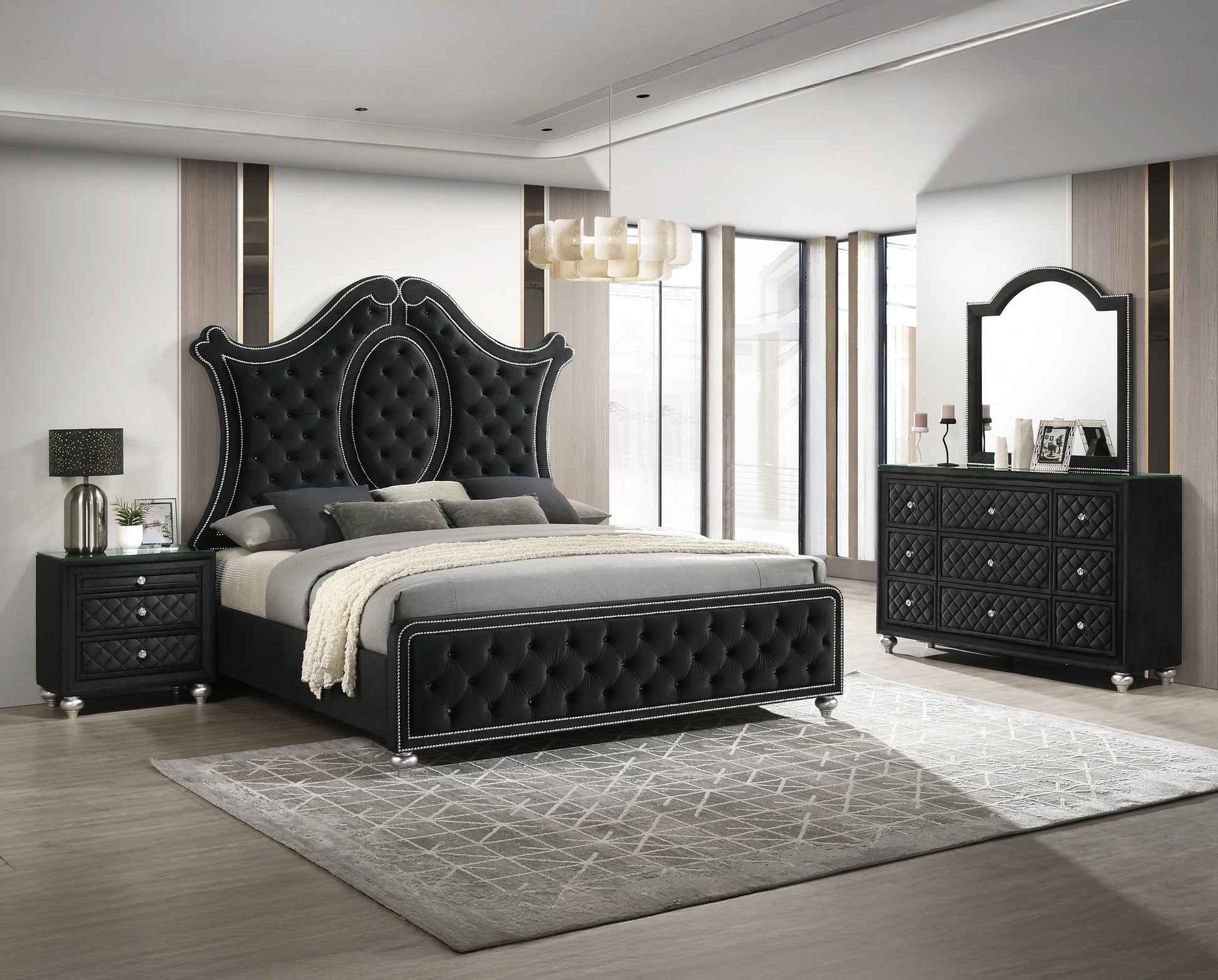 Cameo Black Bedroom Collection