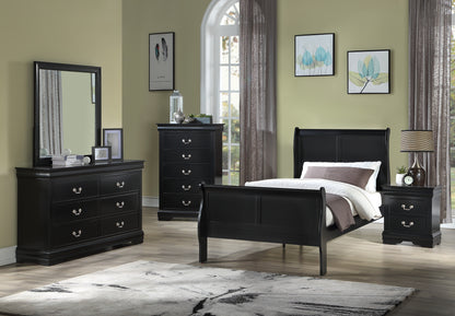 Louis Philip Black Bedroom Collection