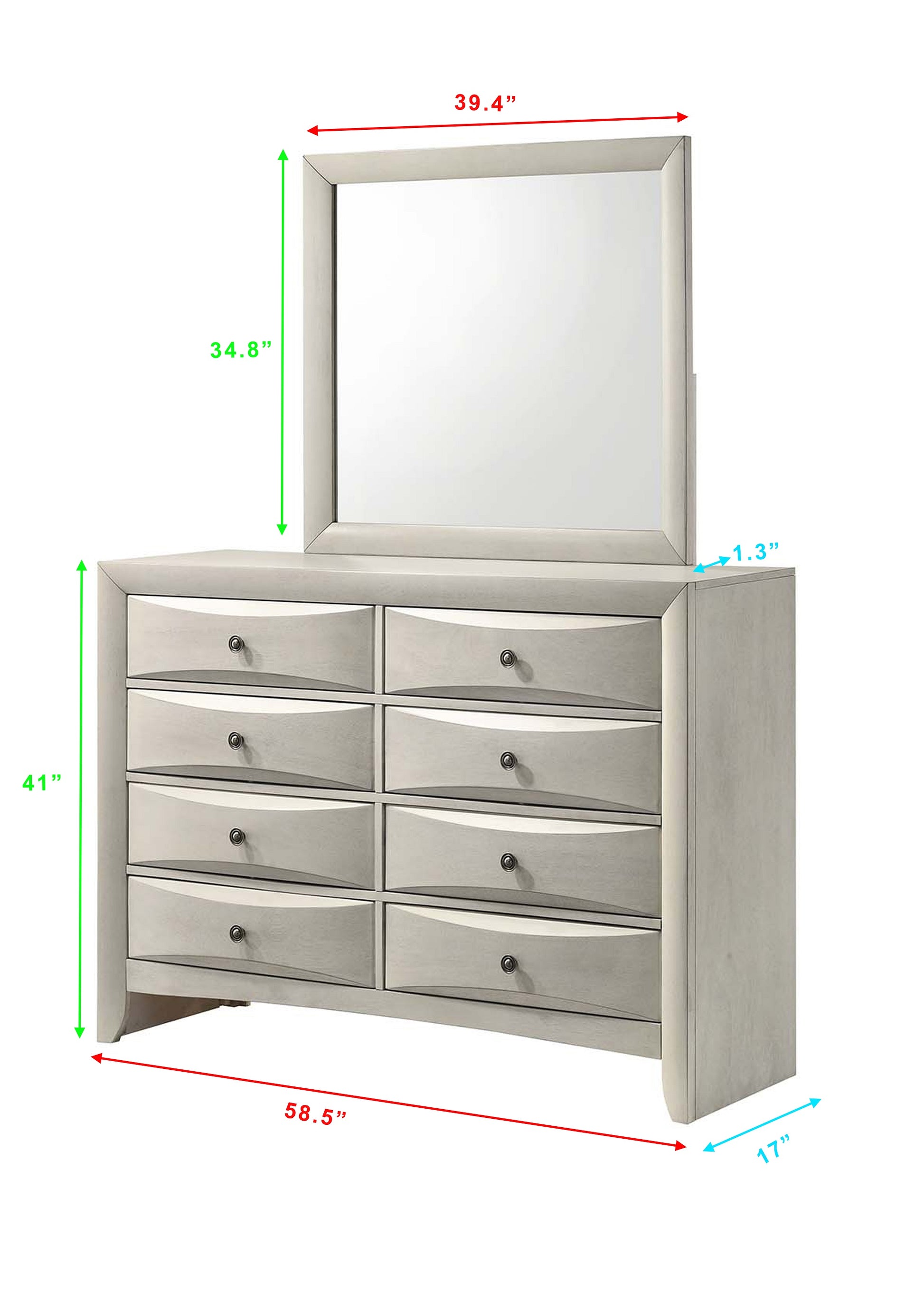 Emily White Bedroom Collection