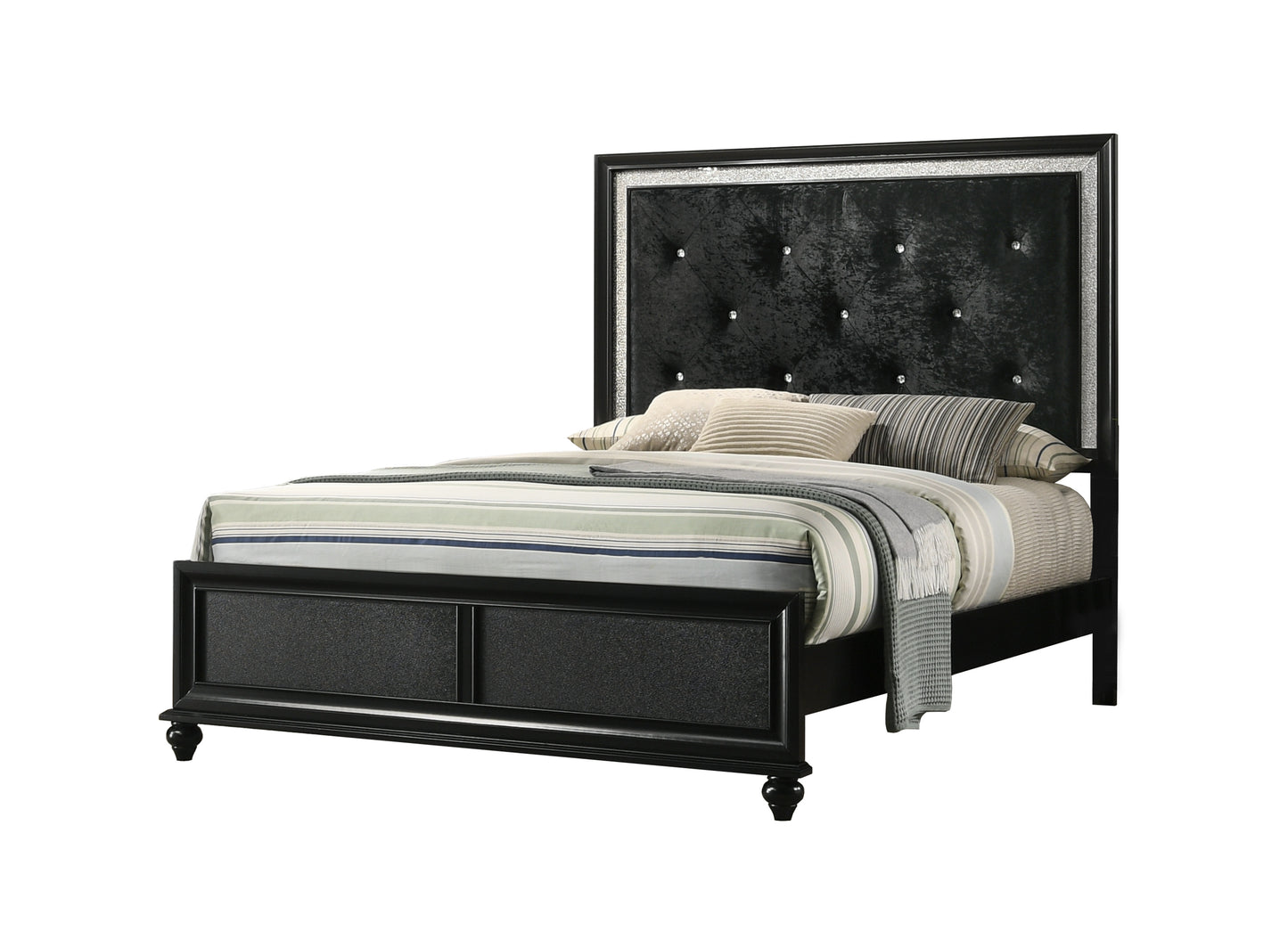 Lila Black Bedroom Collection
