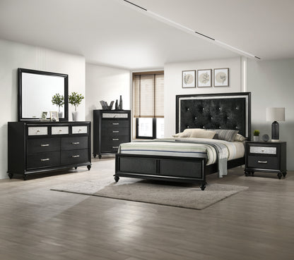 Lila Black Bedroom Collection