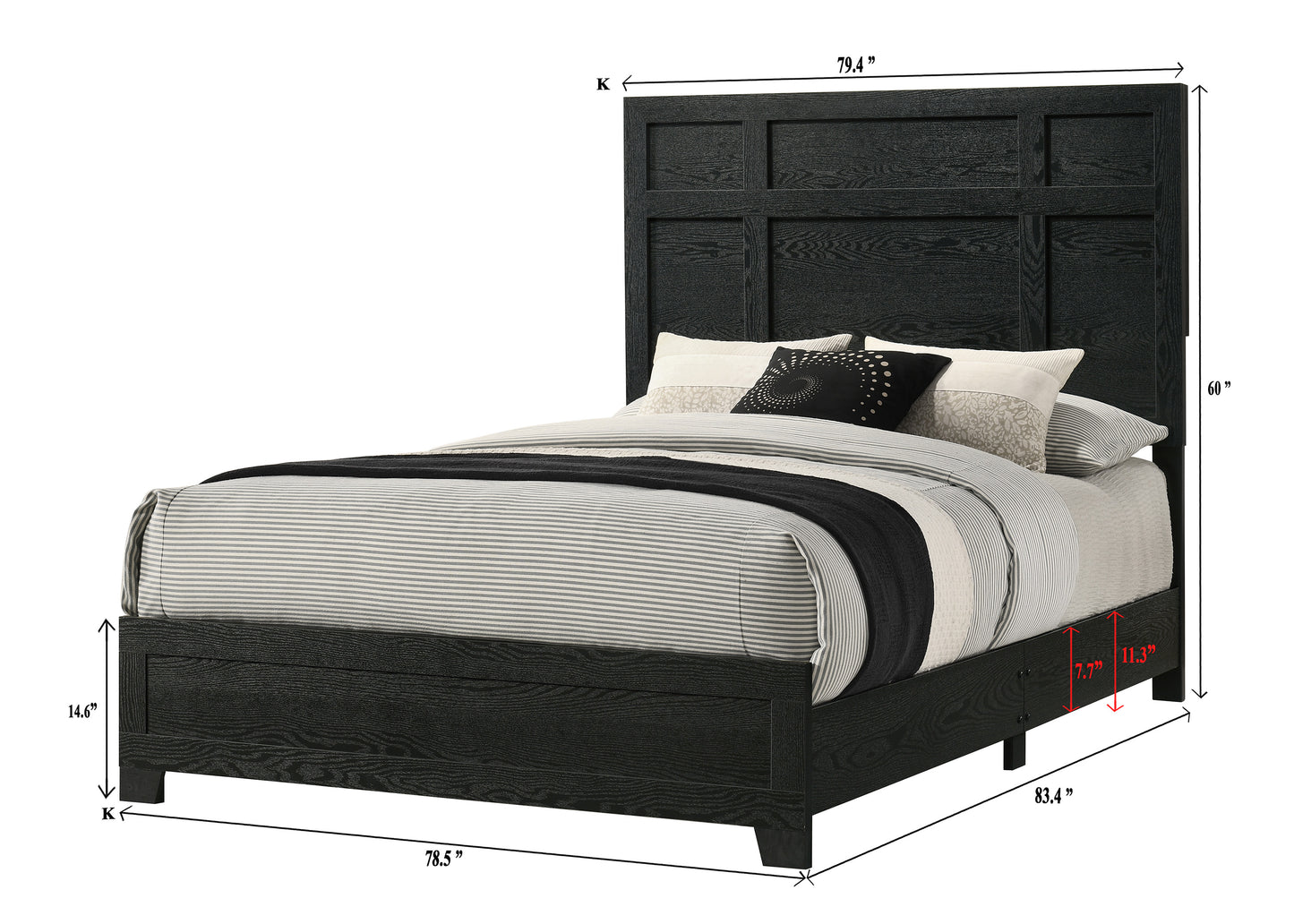 Cadence Tall Headboard Bedroom Collection