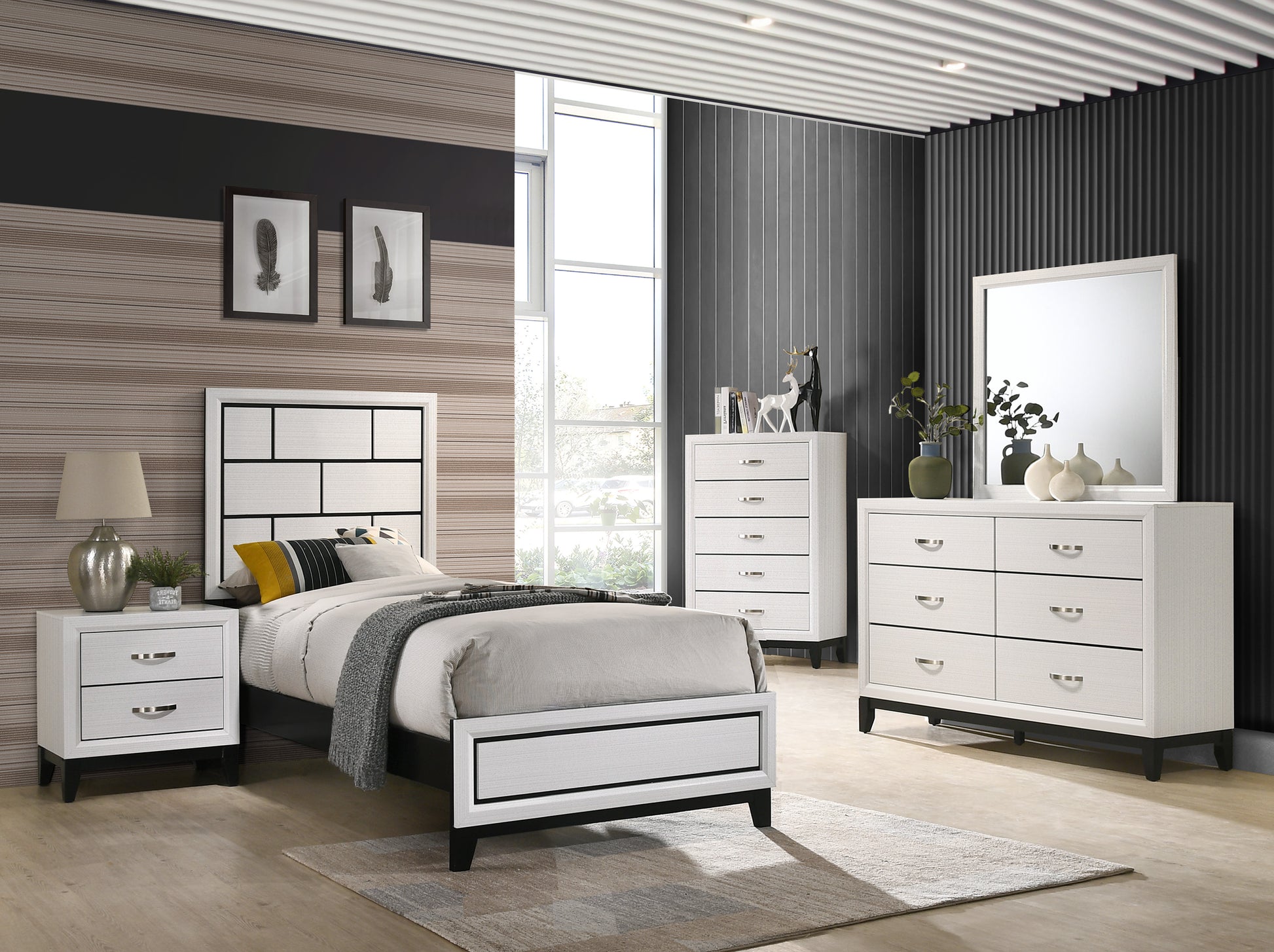 Akerson Chalk Bedroom Collection
