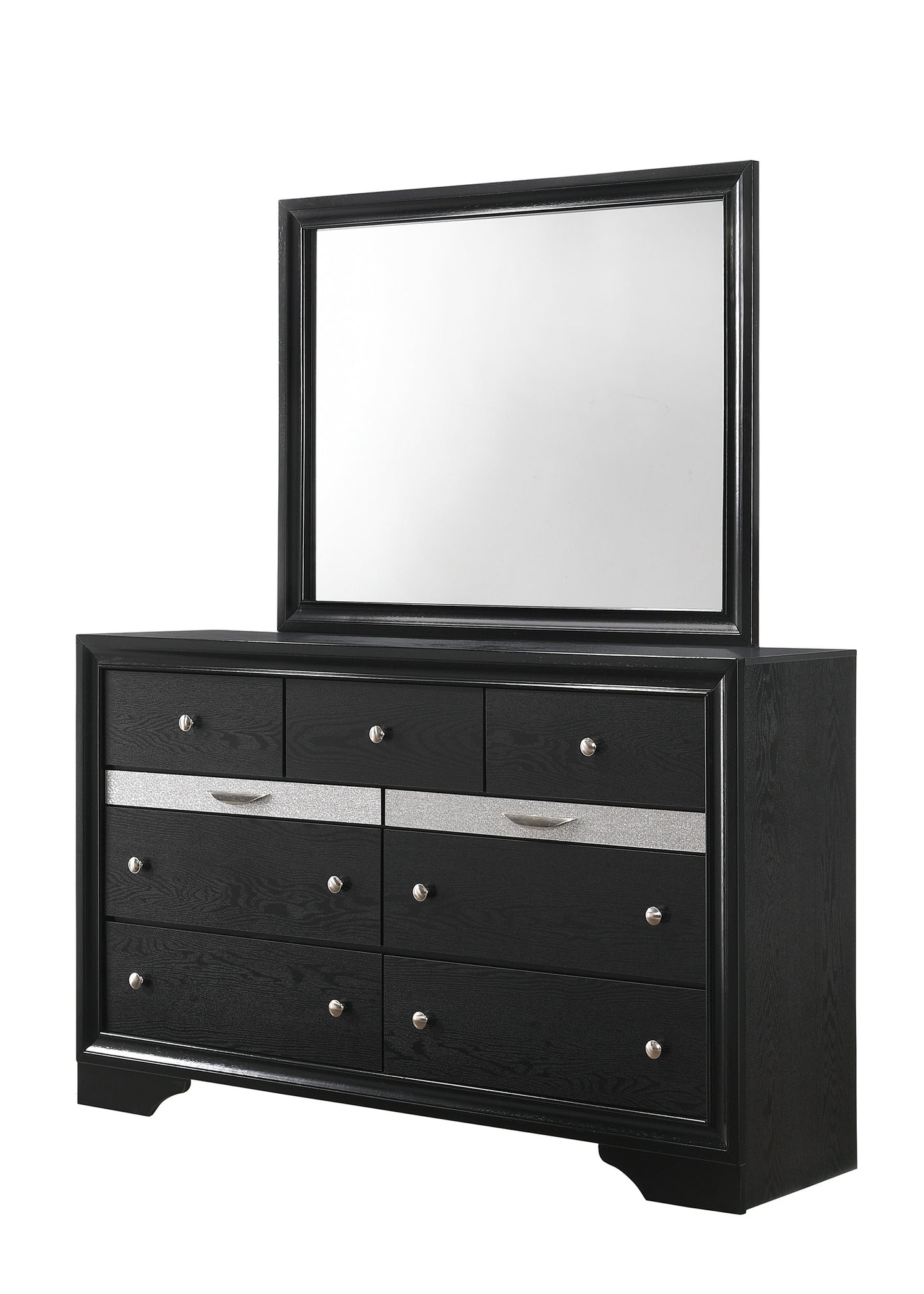 Regata Black Silver Bedroom Collection