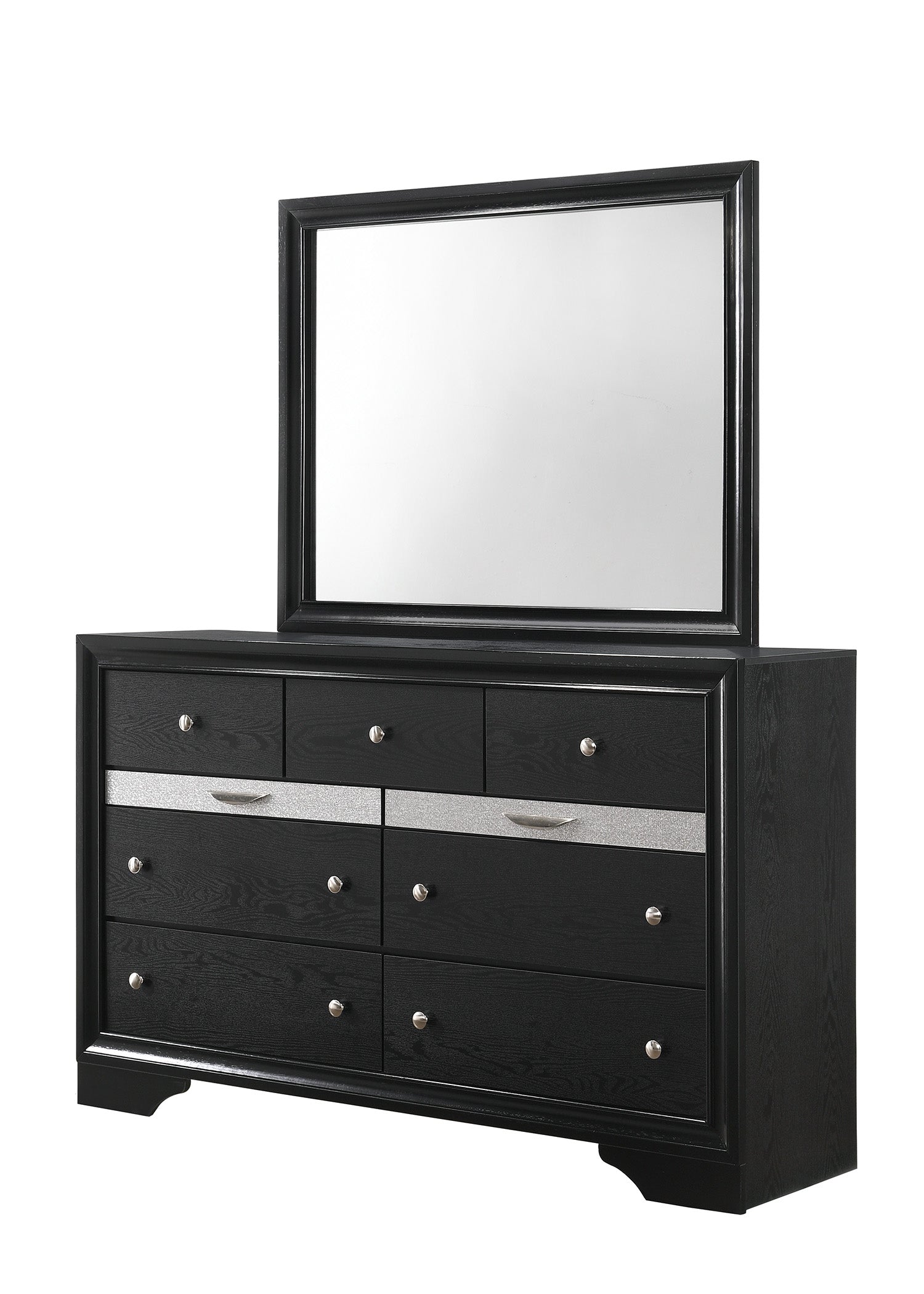 Regata Black Silver Bedroom Collection