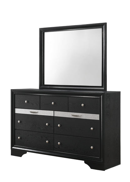 Regata Black Silver Bedroom Collection