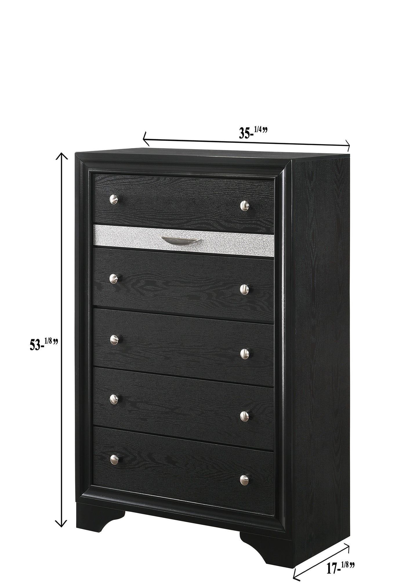 Regata Black Silver Bedroom Collection