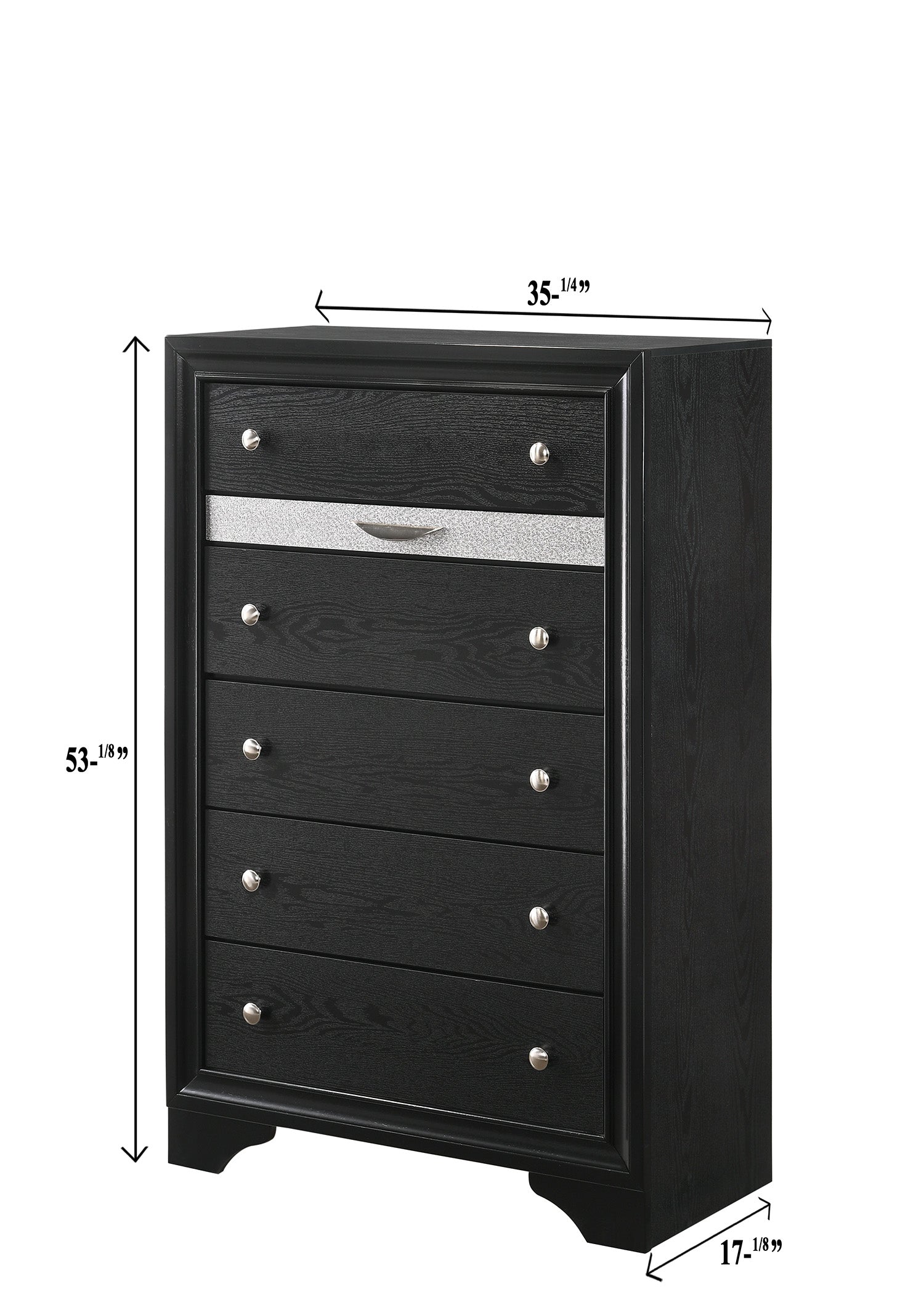 Regata Black Silver Bedroom Collection