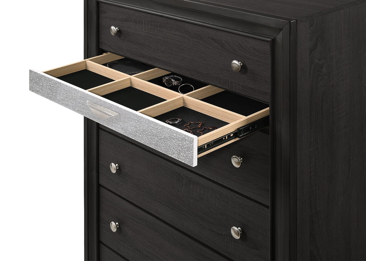 Regata Black Silver Bedroom Collection