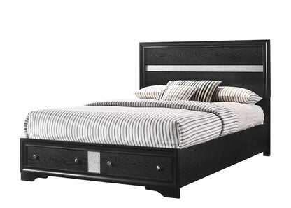 Regata Black Silver Bedroom Collection