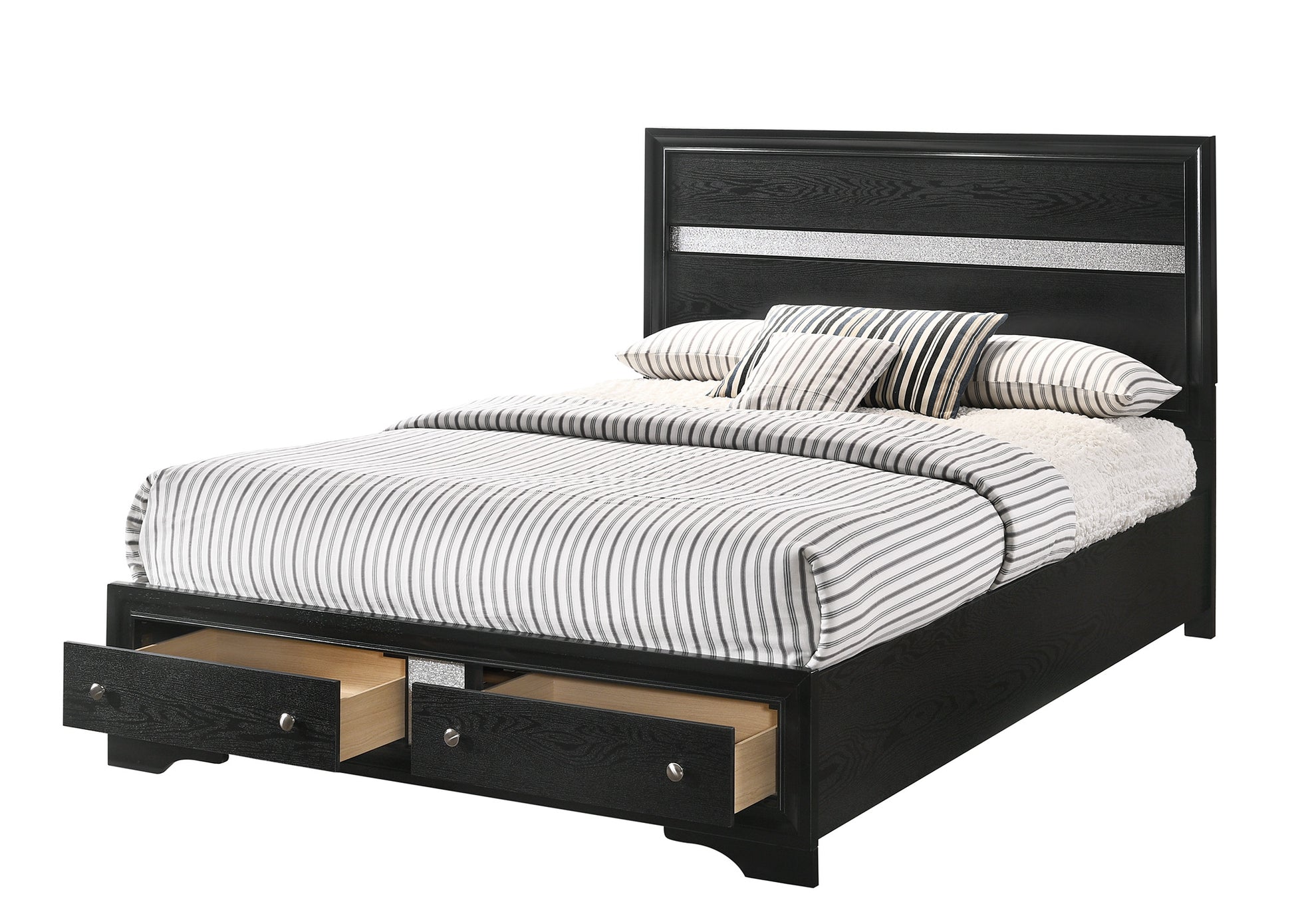 Regata Black Silver Bedroom Collection