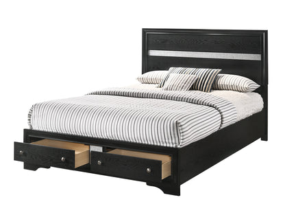 Regata Black Silver Bedroom Collection