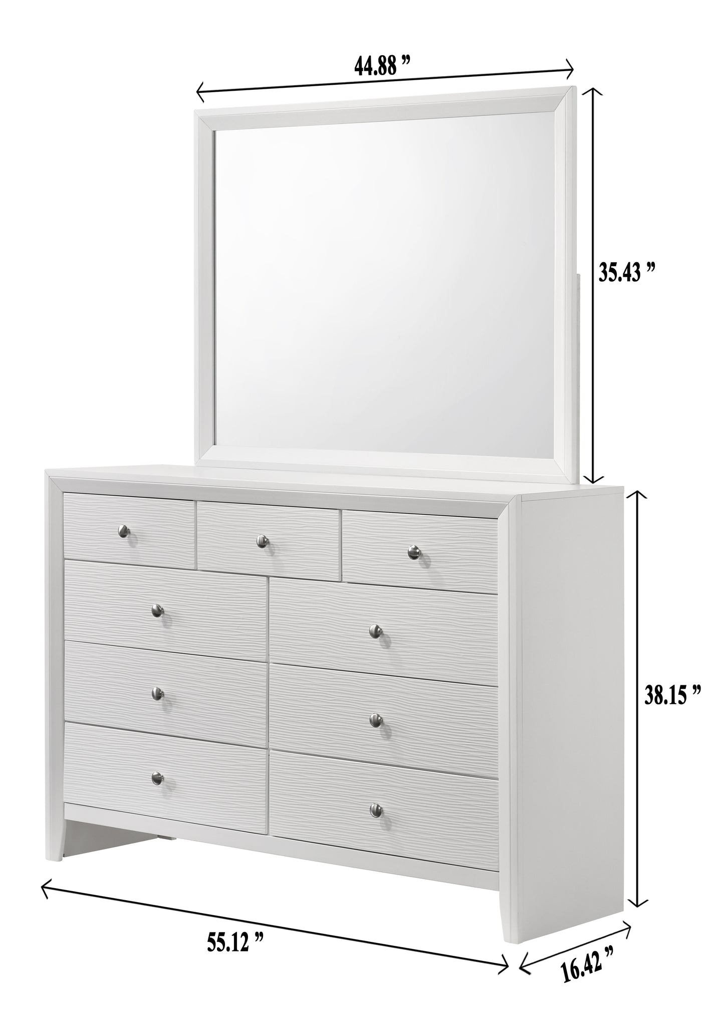 Evan White Bedroom Collection