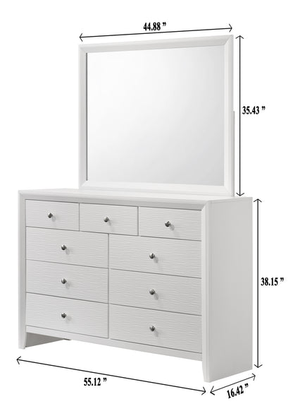 Evan White Bedroom Collection