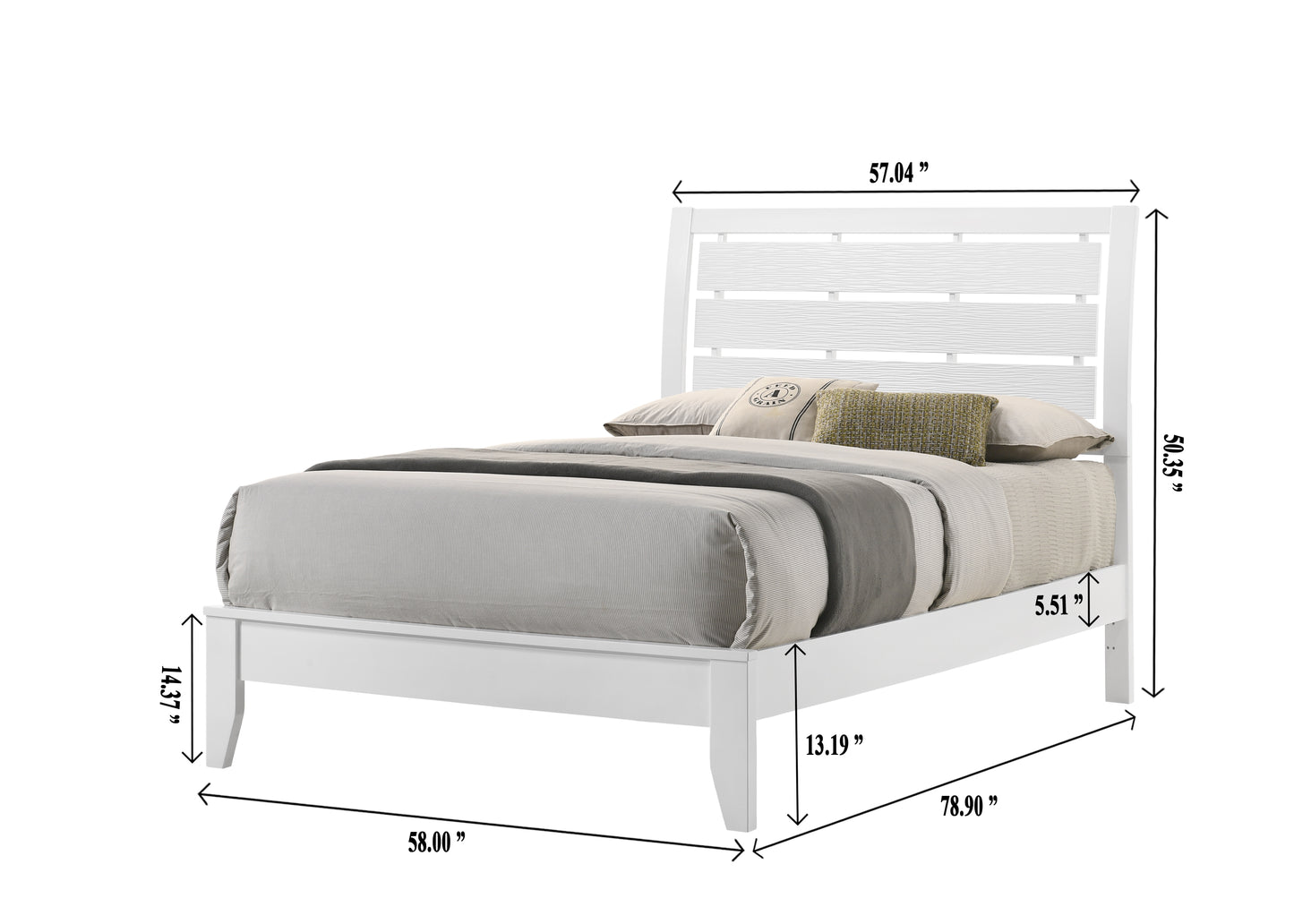 Evan White Bedroom Collection